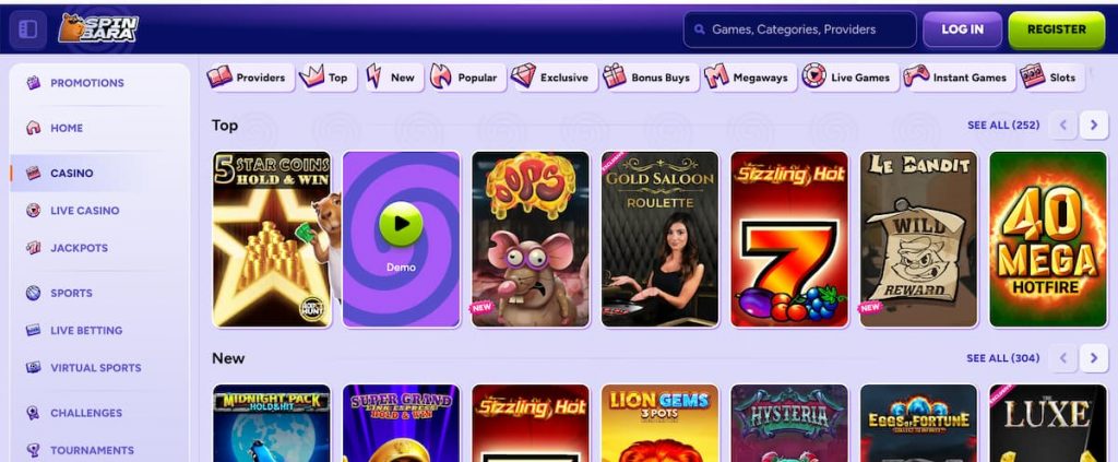 spinbara juegos